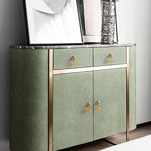 Cpellesse 4 Pcs Ginkgo Cupboard Knobs For Kitchen, Cabinet Drawer Knobs Furniture Bookcase Cabinet Door Handles Creative Decorate Pulls #TOP3