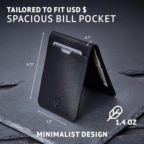 Vaultskin MANHATTAN ID Thin Leather Wallet with RFID Blocking and ID Window4