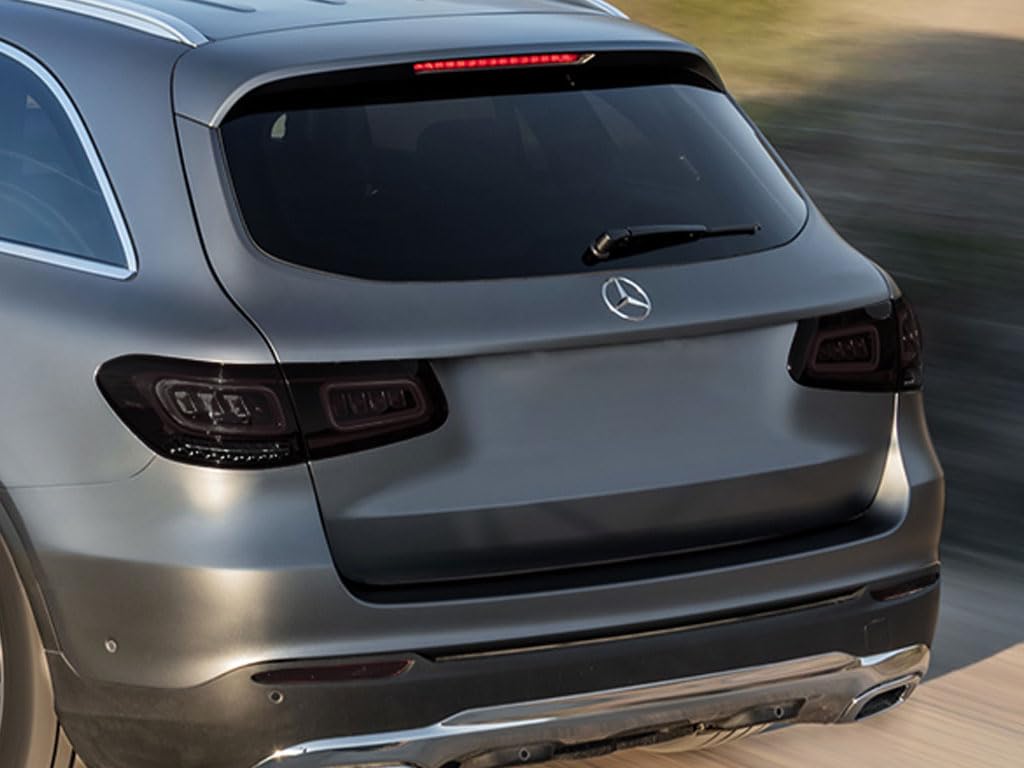 Rvinyl Tail Light Tint Covers Compatible with Mercedes-Benz GLC-Class 2016-2019 - Smoke