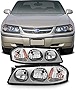 AKKON - For 2000 2001 2002 2003 2004 2005 Chevy Impala Headlights Front Lamps Directly Replacement Left + Right