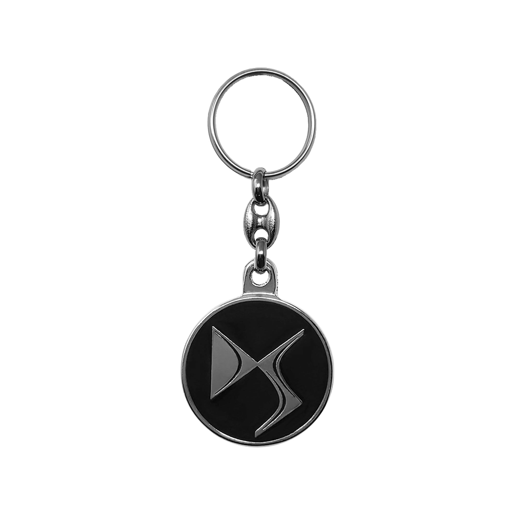 DS Official Metal Keyring, Black, Black, Taglia unica, Simple