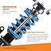 maXpeedingrods Coilover for BMW 3 Series E90 E92 AWD 2006-2011 325xi 328xi 330xi 335xi X-Drive, 24 Levels Damper Adjustable Coilovers Suspension Kit, Height Adjustable T6 Upgraded Lowering Kits Blue