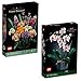 BRICK Flip Lego Blumen zestaw 2 sztuk: 10280 bukiet kwiatów i orchidea 10311 | Kolekcja Botanical | Icons