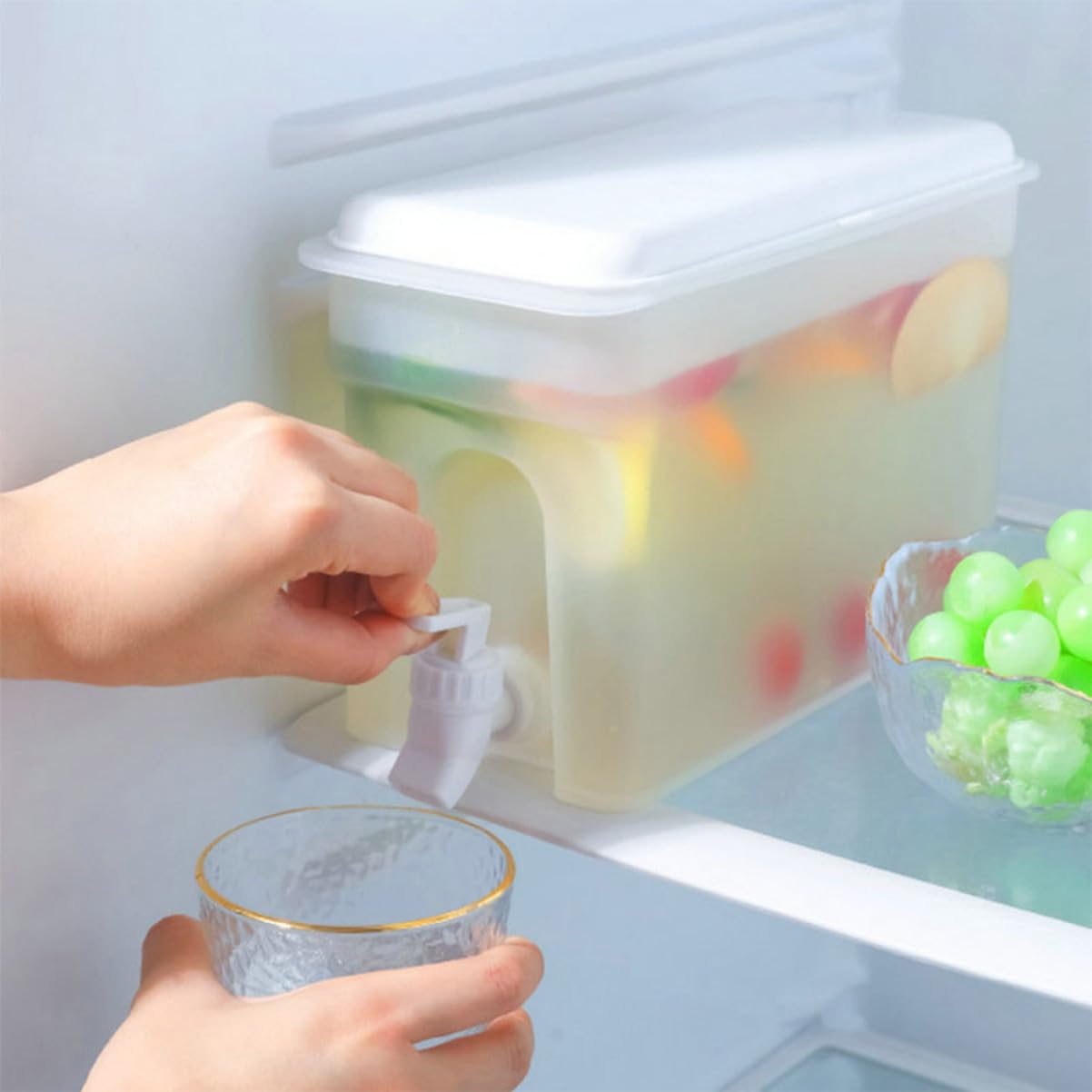 Contenitore per Detersivo Liquido 3, 5 l Valvola da Banco Bianco