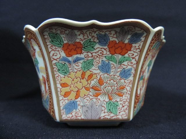 有田焼　井之口窯　小鉢　オレンジとグレーの六角形小鉢　8客セット 客 有田焼 井之口窯 小鉢 オレンジとグレーの六角形小鉢 8客セット 客