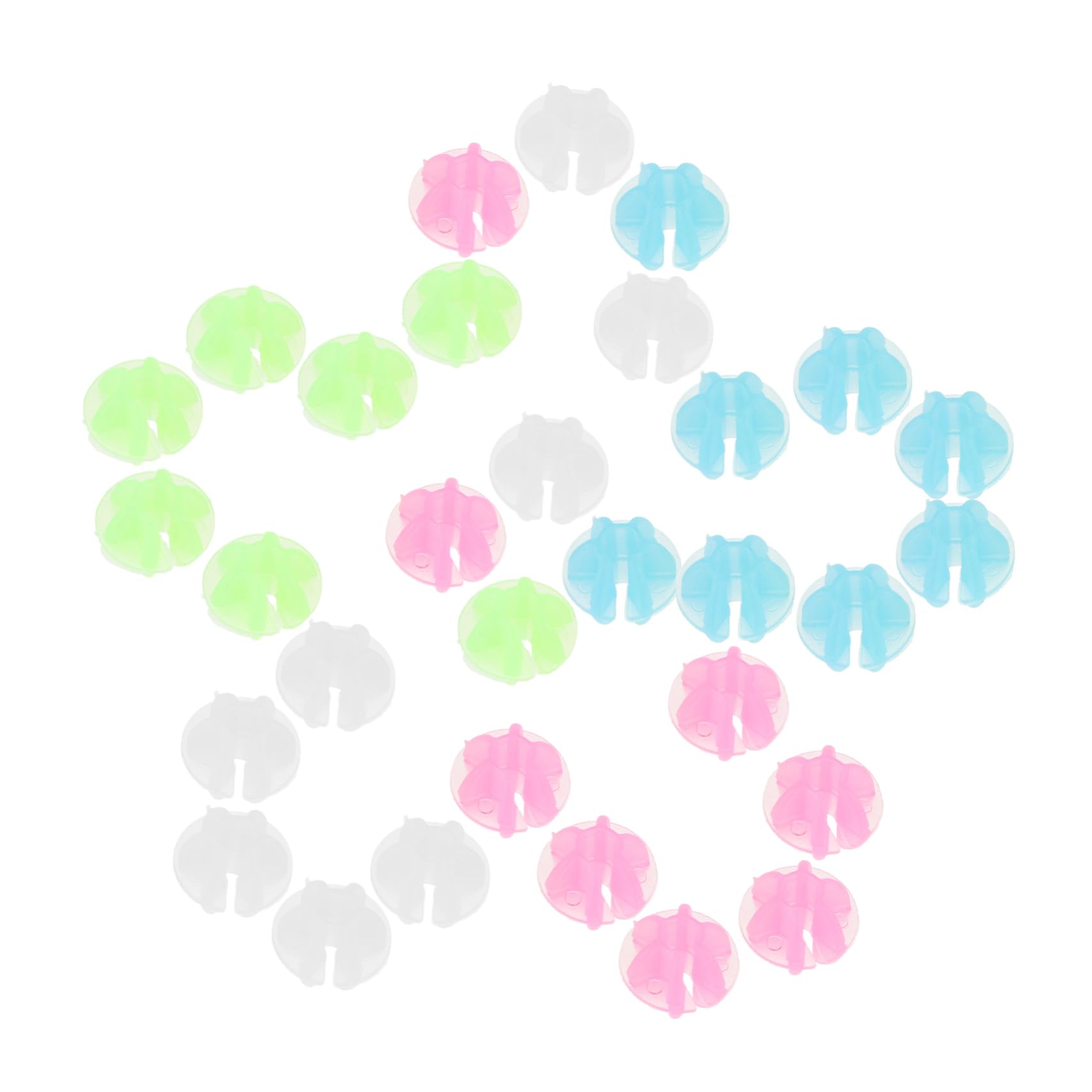 Abaodam 108Pcs Luminous Round Beads for Bike Wheel Decoration Easy Clip Design Bike Accessories for Bright and Durable Bike Wheel Beads