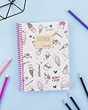 Color rosa vainilla Casterli - Agenda Escolar 2019-2020 Have Fun - Día Página, Tamaño A5 (Ice Cream)