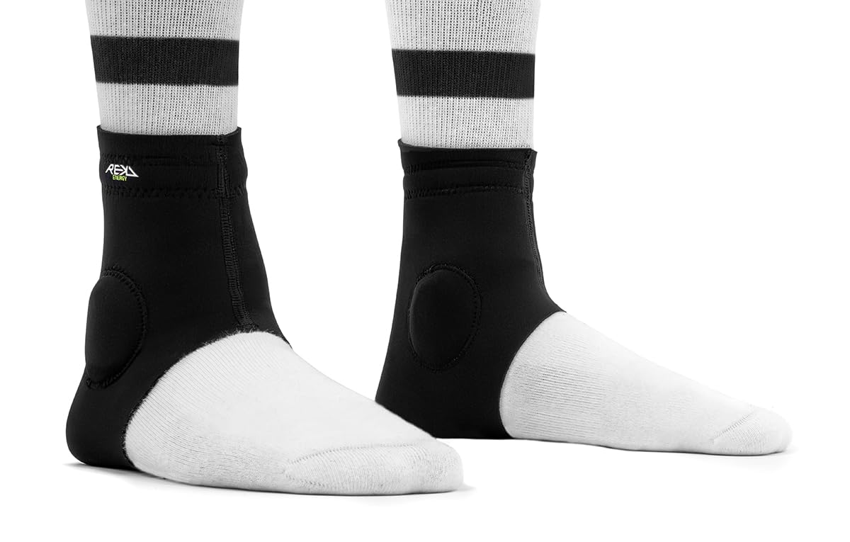 REKD Energy Slim Footies, Comfortable Ankle Guards for Action Sports with Built In Exclusive Energy Foam for Superior Impact Protection, Supportive Ankle Guard for Injury Prevention & After Care