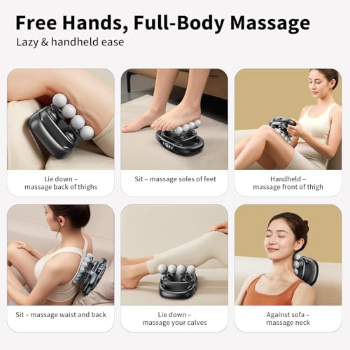 Image of Mini Massage Gun, 2026 Upgrade Portable Deep Tissue Massager with 16 Heads & 3 Modes, 30 Intensity Levels, Ultra-Quiet for Neck, Back, Legs Pain Relief, Ideal for Women, Travel, Home & Office Use