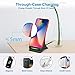 VersionTECH. Wireless Charger with Cooling Fan, Qi-Certified 15W Max Wireless Fast Charging Stand, Compatible with iPhone 13/13 Pro/13 Mini/13 Pro Max/12/SE 2020/11,Samsung Galaxy S21/S20/Note 10/S10