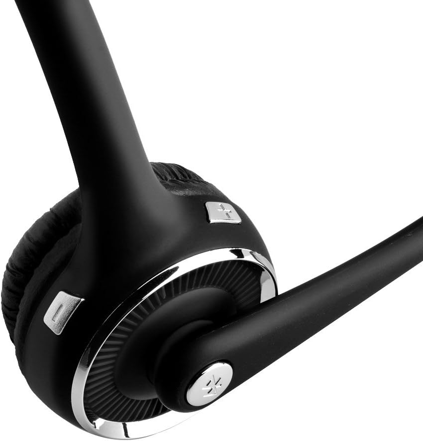 AGPTEK Wireless Bluetooth Headset with Mic Single Ear Trucker Headset Headphone Binaural Headset [Rechargable] for Smartphones Bluetooth Devices