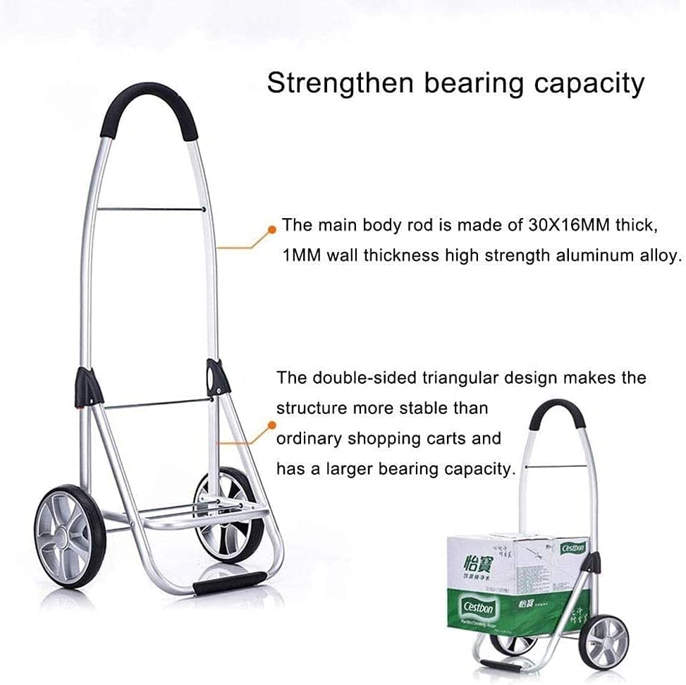 Einkaufstrolley Faltbarer Einkaufswagen Leichter Einkaufswagen, Zusammenklappbarer Einkaufswagen, Tragbarer… – Bild 6