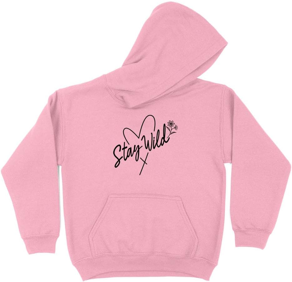 Heart Stay Wild Kids Hoodie Sweatshirt Youth