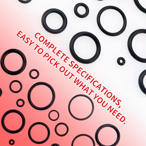 YIXISI 385 PCS 24 Sizes Black O-Rings Assortment Kit, Nitrile Rubber Metric O-Rings, for Tap Plumbing Washer Seal & Auto Quick Repair - Image 3