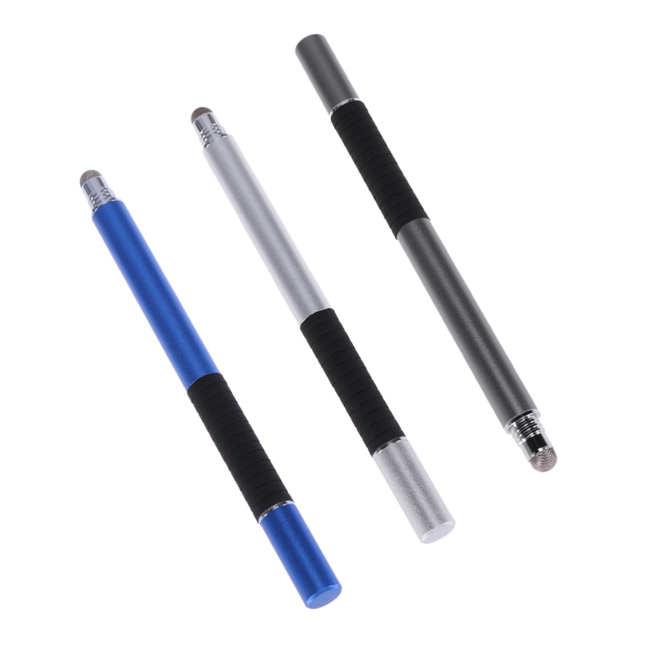 Gatuida 6pezzi Penna Capacitiva Multifunzione Per Smartphone e Tablet Penna Con Punta Fine Argento Blu Scuro Strumento Di Scrittura Leggero e Portatile