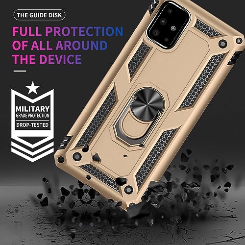 Coque Samsung A71 5G protège-écran antichoc armure dorée - 3