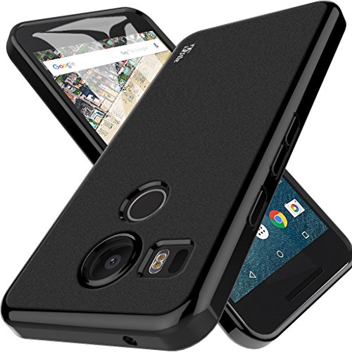 Nexus 5X Case, DGtle Anti-Scratches [Matte] TPU Gel Premium Slim Flexible Soft Bumper Rubber Protective Case Cover for LG Google Nexus 5X (Black)