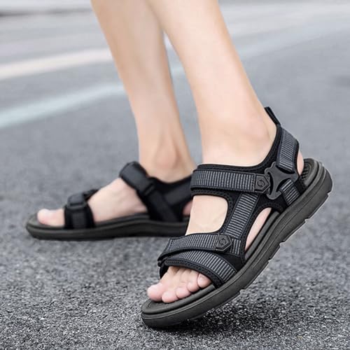 Men's Hiking Sandals Sports Lightweight Waterproof Beach Slides Arch Support Open Toe Mens Memory Foam Sandals4