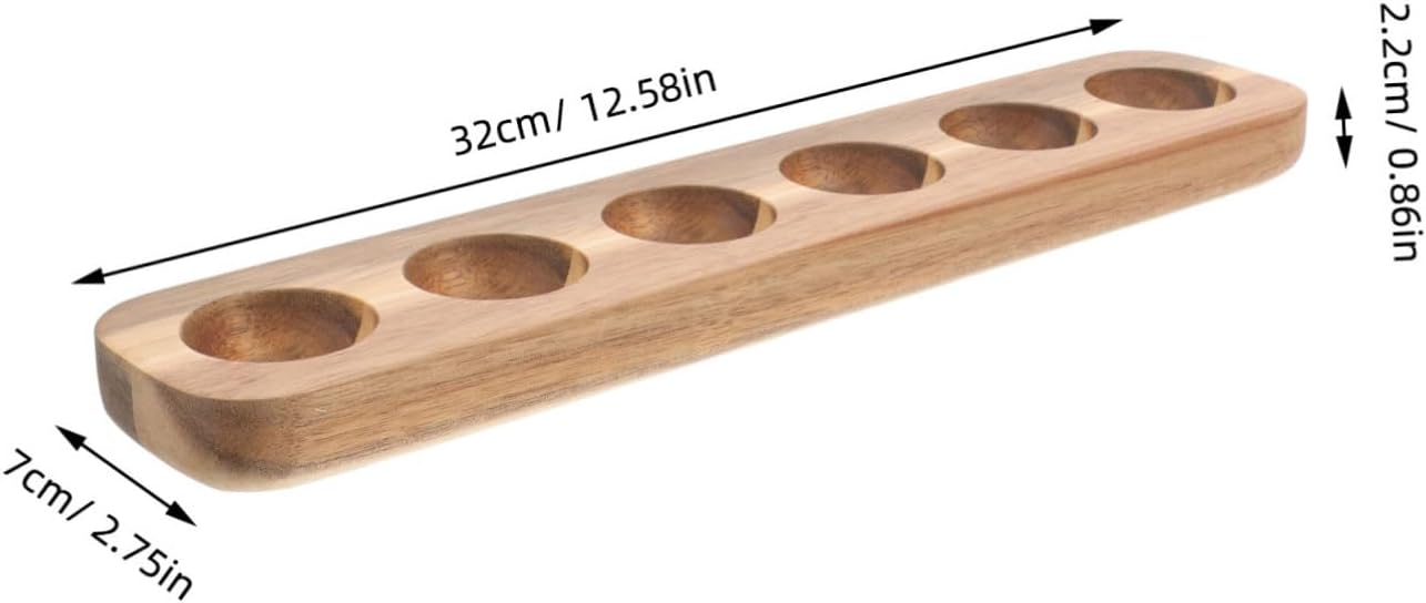5pcs Egg Organizer Chicken Egg Storage Tray Wooden Crate for Home Kitchen