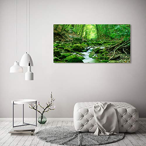 Image verre plastique déco mural acrylique glass picture forest - 4