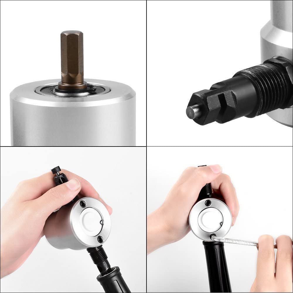 Herramienta de Corte de Taladro de Doble Cabeza para Perforadora de Chapa de Doble Cabezal para Taladro eléctrico Accesorio para Hierro, Acero Inoxidable, Aluminio, plástico