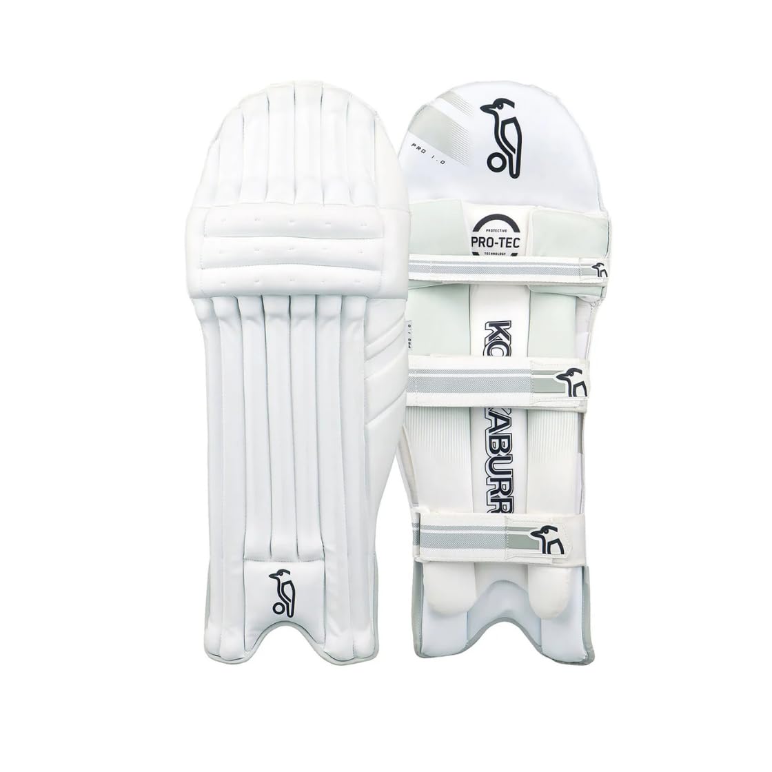 Kookaburra Pro 1.0 Cricket Batting Legguards, Left Hand, White, High Density Foam Padding, Lightweight, Professional Protective Pads, Adult Size-picture-32