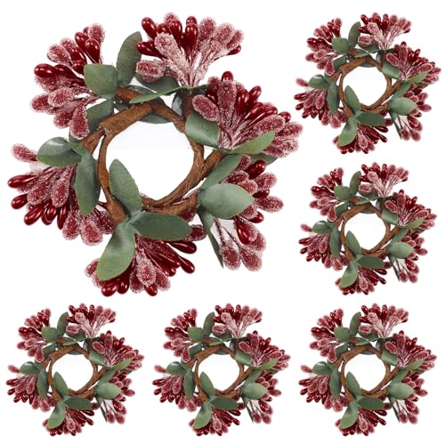 Mini Beaded Christmas Candle Rings