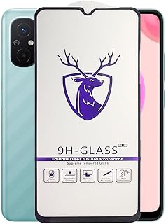 Deer Screen Protector Super Glass 9H Tempered For Xiaomi Redmi 12C / Redmi 10C (6.71 inches) Full Glue screen Black Frame