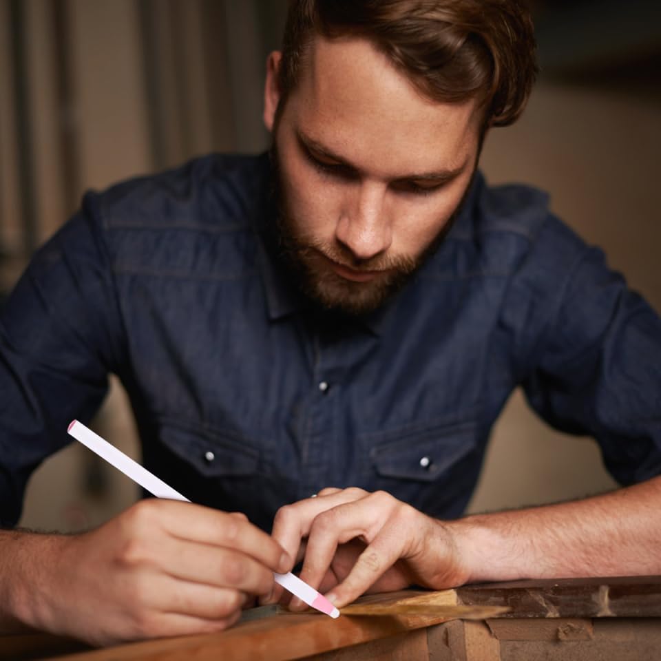 Miniatura 7 de Pelar - Off , 1 caja de lápiz de grasa blanca despegable, rotulador de porcelana de China rotulador multiusos para tienda del hogar, 6.9 x 2.2 x 0.8