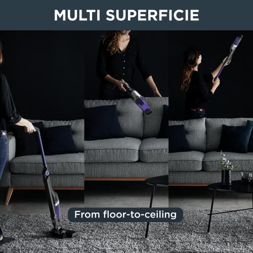 Rowenta Xtrem Compact, Aspirapolvere Senza Fili Ultracompatto, Scopa Elettrica Leggera Multisuperficie, Tecnologia Flex Bi-Direzionale, Autonomia 40 Min, 3 Livelli Di Potenza, Luce Led, RH1238 - 5
