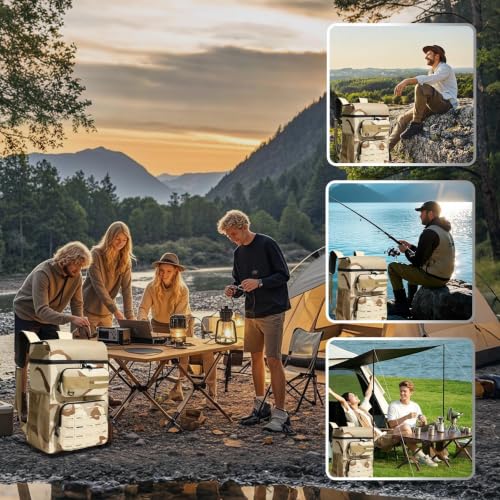 Image of Backpack Cooler Insulated Leakproof, Soft Cooler for Outdoor Camping Hiking