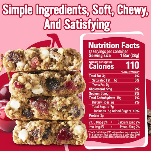 Cooper Street Granola Bakes - Chewy Breakfast Granola Bars with Chia, Flax, Buckwheat and Oats - Chocolate Cherry Individually Wrapped Nut & Dairy Free On-The-Go or School Snacks - 12 Bars, 1oz each - image 2