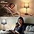 Acaxin Black Bedside Lamps for Bedrooms Set of 2 - Table Nightstand Lamp with 3 Color Modes, USB C+A Charging Port and AC Outlet, Mini Lamp for Side Table, Mini Bed Side Lamp for Kids