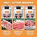 Newhai 850W Meat Cutter Machine 3.5mm Electric Meat Slicer Shredded Cutting Machine Stainless Steel 330lb/h for Boneless Pork Chicken Fish for Family and Commercial Use (Meat thickness: 3.5mm)