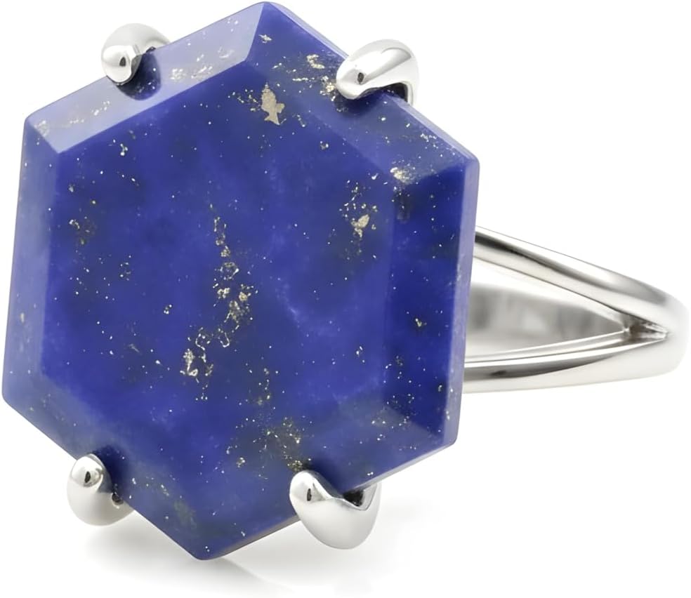 Lapis Lazuli Ring - Vibrant Gem Rings for Women - Birthstone Rings, Fashion Rings, Vibrant Jewelry for Her - Unique Customizable Handmade Rings for Wedding, Engagement, Birthday