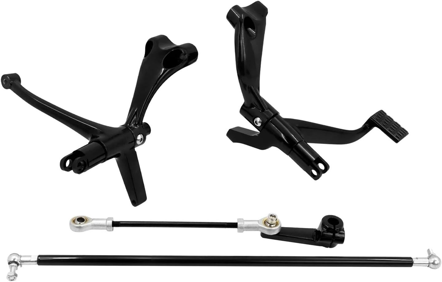 Motorcycle Forward Controls Linkage Lever Kit Without FootPegs Fit for Sportster XL 48 72 1200 883 Iron Superlow 04-Up(Black 2014-up)