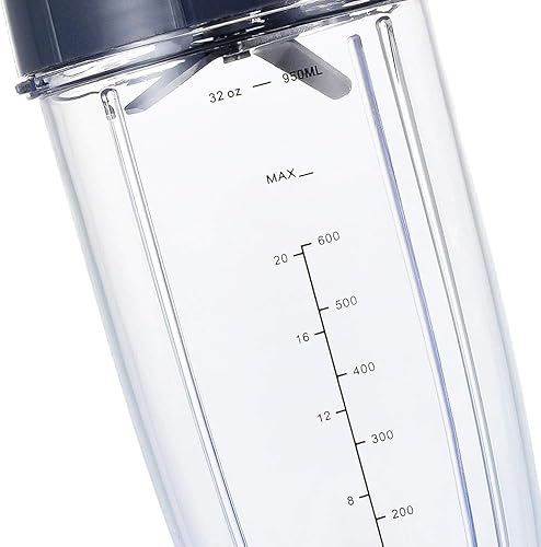 Miniatura 6 de Kit de taza de repuesto – 18oz corto, 24oz de alto, 32oz colosal con tapa abatible para llevar y tapa resellable Stay-Fresh – Compatible con