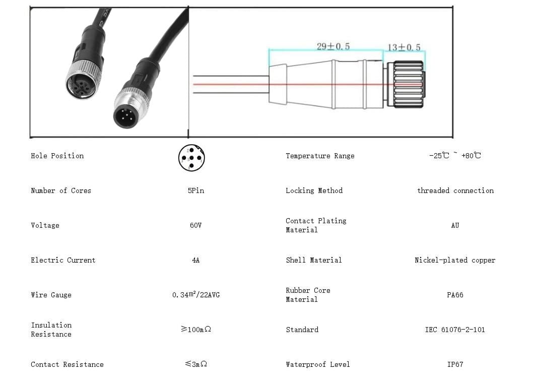 Cable troncal marino NMEA 2000 4M para Garmin Lowrance Simrad Navico