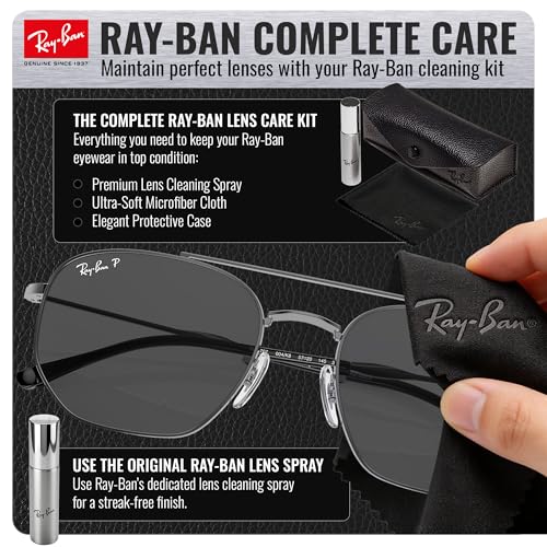 Image of Ray-Ban RB3707 Square-Round Shaped Sunglasses for Men & Women with Official RAYBAN Eyewear Kit