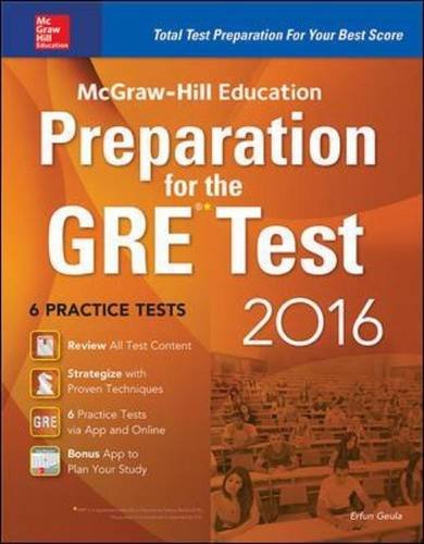 McGraw-Hill Education Preparation for the GRE Test 2016 (Mcgraw Hill Education GRE Premium)