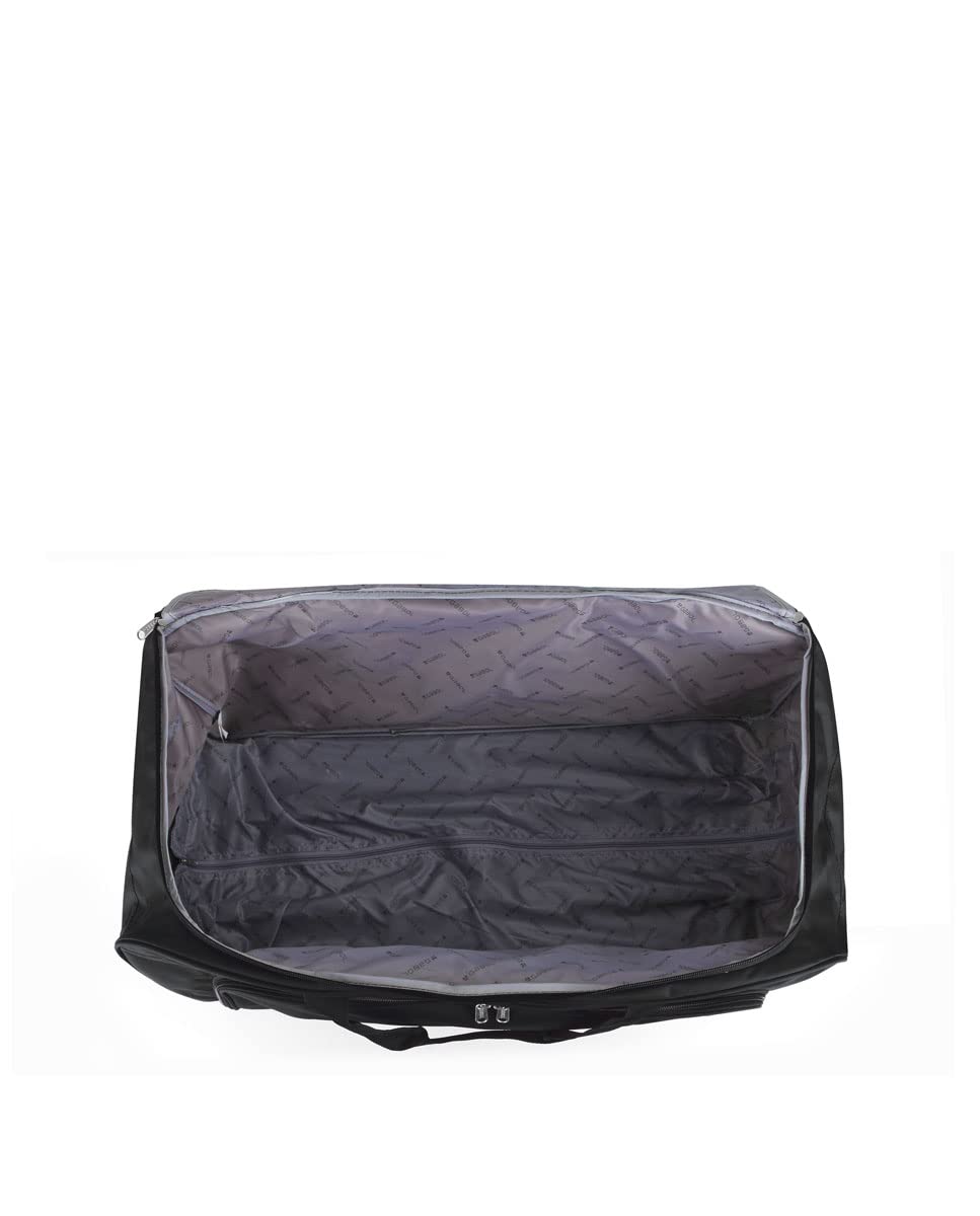 Gabol - Bolso de Viaje Grande con Ruedas Week Eco 73x38x34cm y Capacidad 94L - Interior Forrado con Compartimentos - con Asa de Mano - Diseño Español en Poliéster Reciclado RPET - Negro