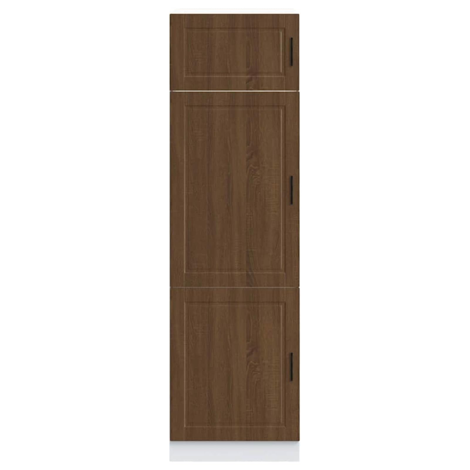 Porto Küchenschrank Braun Eichen-Optik, Holzwerkstoff, 60x57x207 cm, mit verstellbaren Füßen Model854114