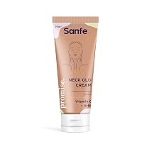Sanfe Promise Vitamin C Neck Glow Cream | Neck Lightening | Moisturizer Hard Skin | For All Skin Types, 30ml | AHA Promotes Skin Healing & Lightening