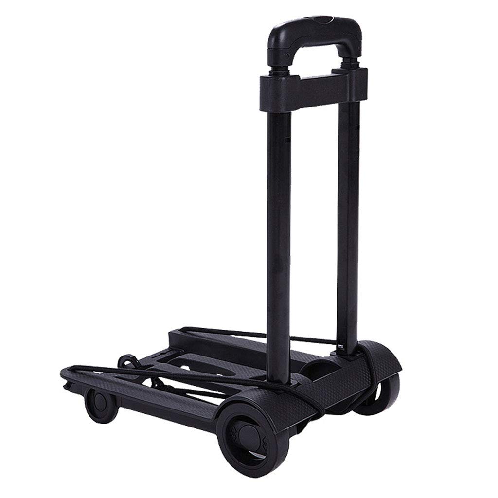 ALUS- Portable Luggage Cart Folding Carts Large Trolley Tank Wheels Load-Bearing 45kg Shopping Carts
