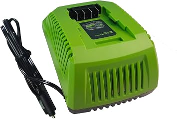 29862-VE Car Battery Charger Replace Greenworks 29862 24V Battery Charger to Charge 24v Lithium Battery 29842 29852 BAG708 BAG711 Battery and Tools 20352 22232 2508302