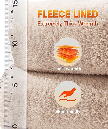 ZITY Men's Thick Fleece Winter Pants Heavyweight Warm Sherpa Lined Athletic Jogger Sweatpants with Pockets3