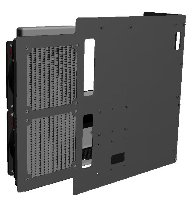 Boîtier PC ouvert Air Case P-CASE 5 ATX RAW avec châssis modulable mATX ITX - 4