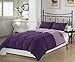 Chezmoi Collection 3-Piece Purple Lilac Super Soft Goose Down Alternative Reversible Comforter Set, King Size