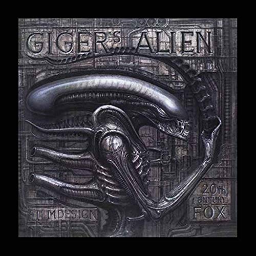 エイリアン HRギーガー シルク調アートキャンバス地 ファブリックポスター、アート映画のポスターフレーム、装飾が施された部屋、最高の贈り物のサイズ12 x 10inch