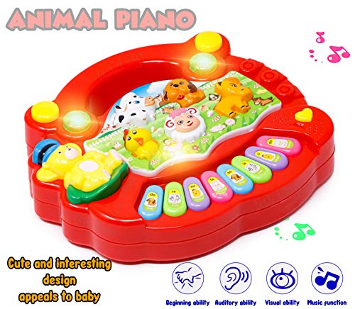 Image of Zest 4 Toyz Piano Keyboard for Kids Musical Piano Musical Toys for Kids with Flashing Lights & Sound Toy Music Keyboard Baby Toy Educational Toys for 3 Year Old+ (Multicolor)
